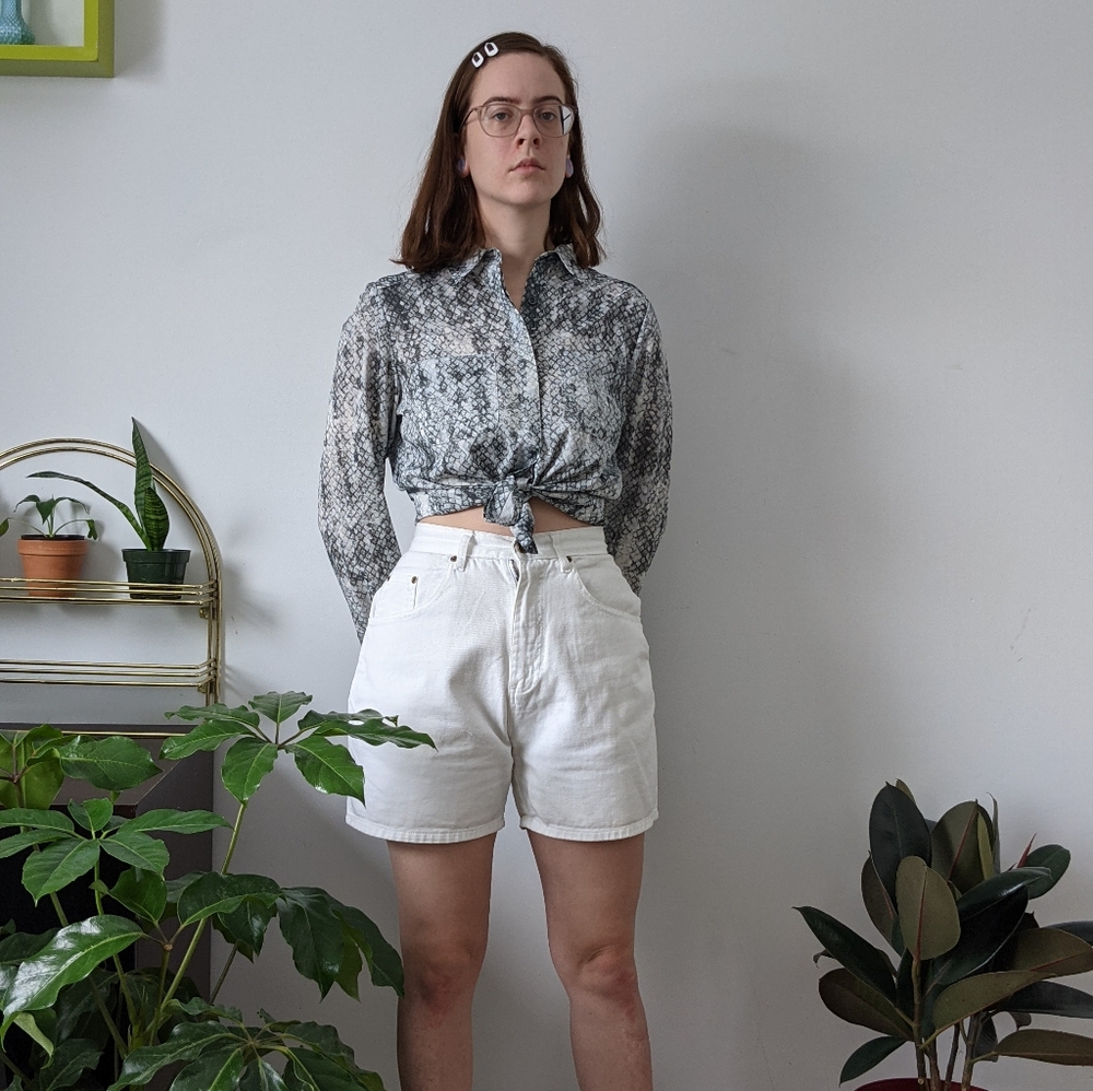 Snake Print Button up
